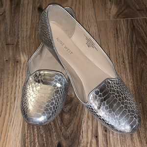 Nine West snakeskin flats